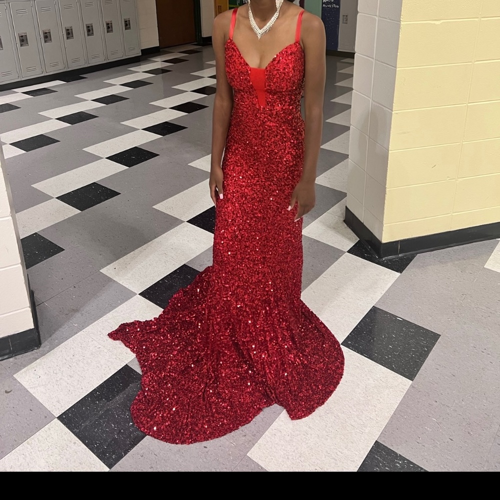 Formal Red Sequin - image 1